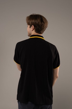 【男女兼用モデル】ウクライナ手刺繍ポロシャツ　Lサイズ