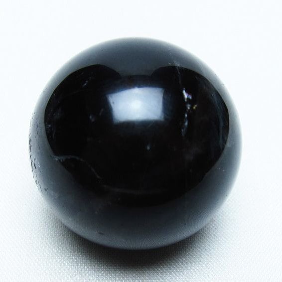 モリオン 丸玉 35mm 黒水晶 スフィア 置物 一点物 141-8024