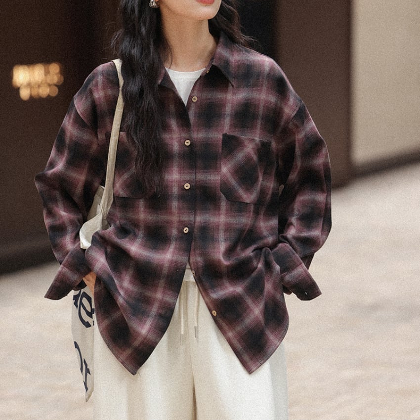 block check shirt J00152