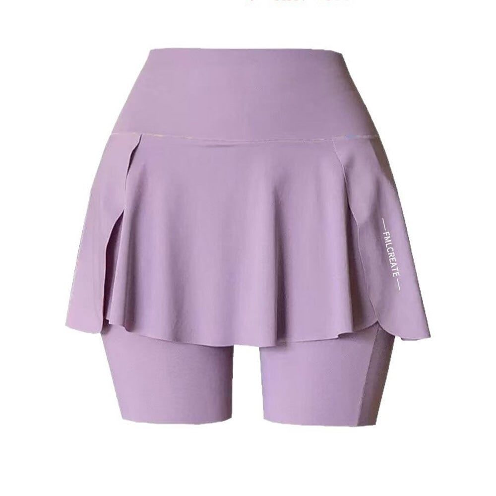 【送料無料】 ショートパンツ スカート付き ヨガパンツ レディース 春夏 韓国 スポーツ ヨガ ダンス フィットネス ジム ジョギング 運動 ストレッチ ポケット付き 大人可愛い 大人女子