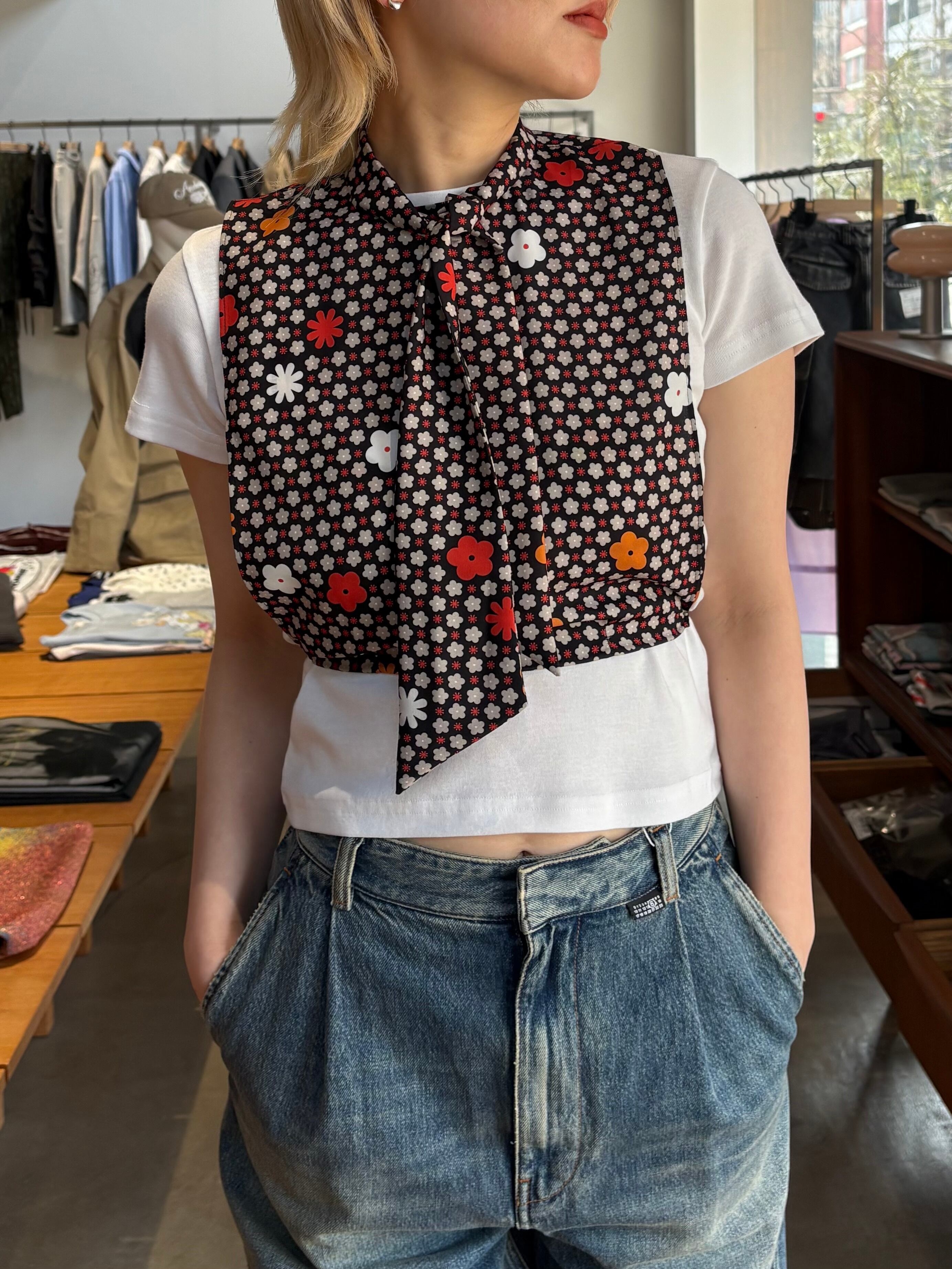 【新品】  Mame Kurogouchi / マメクロゴウチ | 2024SS | Coated Cotton Gabardine Shirt Vest ギャバンジン シャツベスト | 2 | ベージュ | レディース 新品】 Mame Kurogouchi / マメクロゴウチ | 2024SS | Coated Cotton