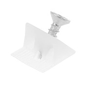 YFFSFDC プラスチックアングルブラケット アングル 背板止め l型アングル 止め金具 ネジが付き プラスチック製コネクタ ホワイト コーナーブレース クローゼット 内閣 本棚 留め具 (60個セット)