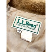 80s L.L.Bean LAMB SUEDE HARRINGTON JACKET Size 40