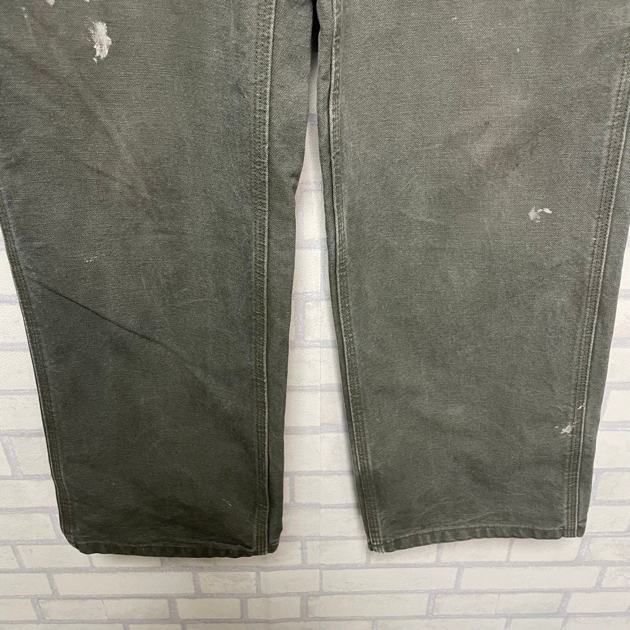 W33×L32】Carhartt ペインターパンツ 革パッチ | 古着屋OLDGREEN