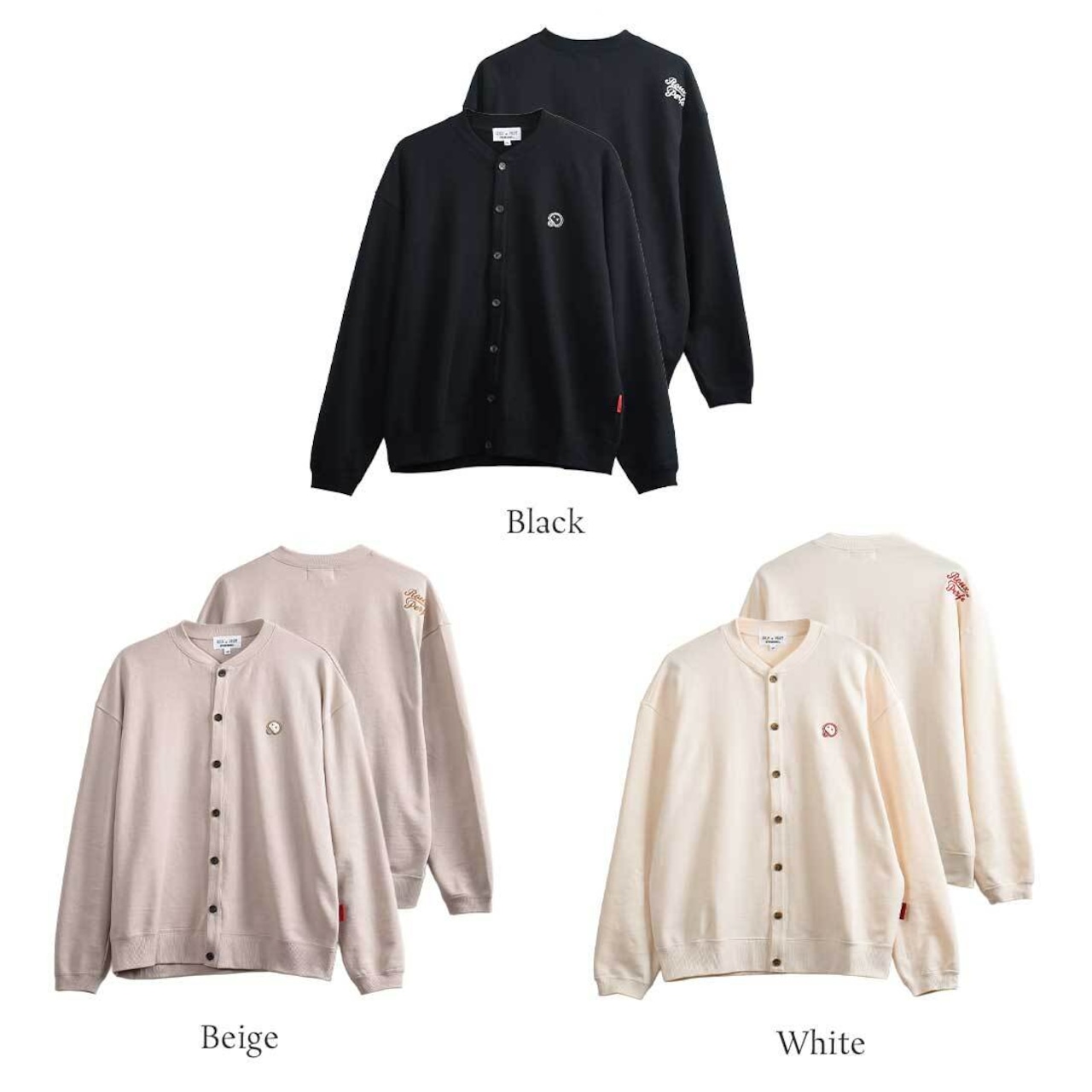 日本製裏毛カーディガン