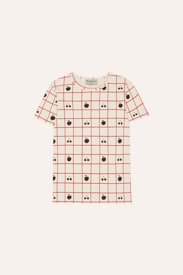 The campamento　Color Block Red Baby Tshirt