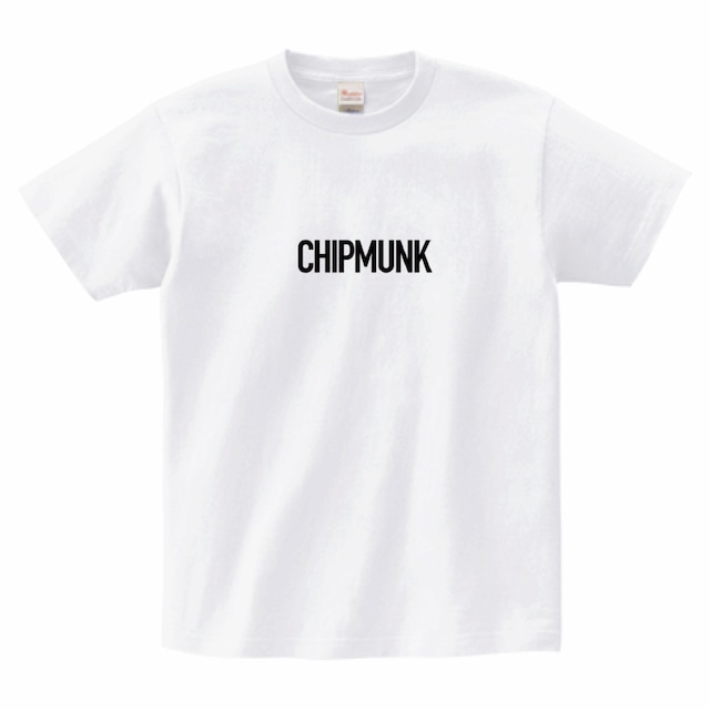 Tシャツ/CHIPMUNKロゴ/白/TS-CM-002W