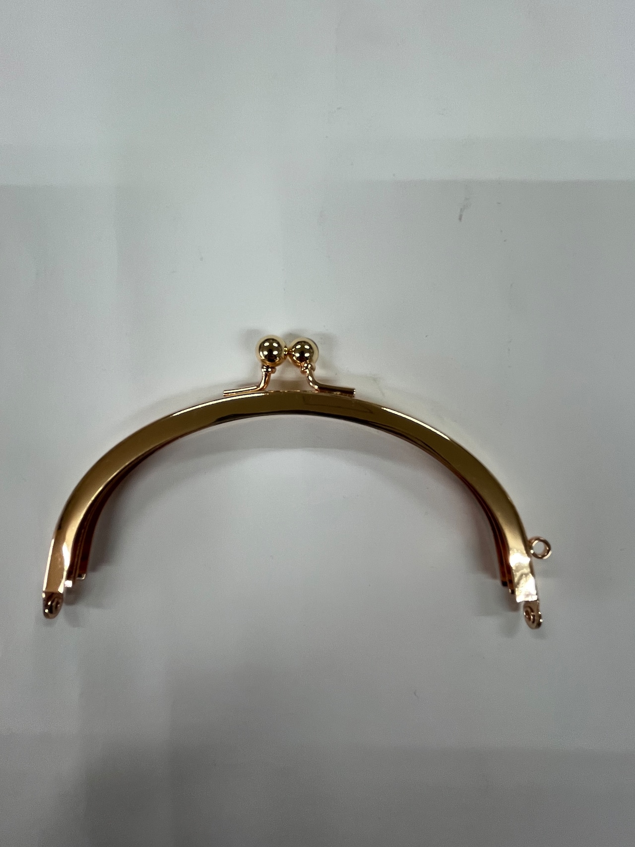４寸月丸(横約12㎝×高さ約6㎝)　８㎜丸玉　ヨコカン　　（ゴールド）