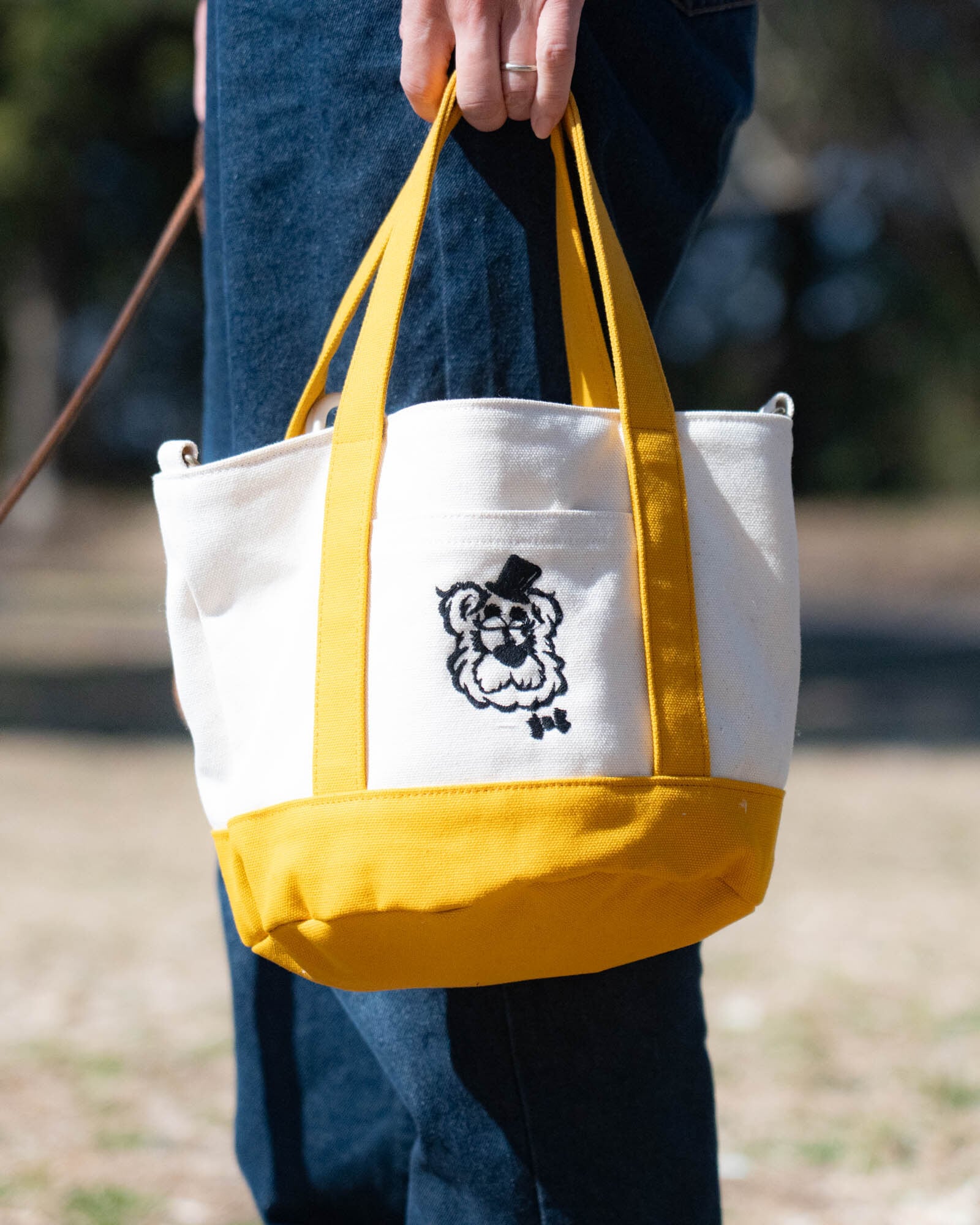 キャンバス バケツトート「MR.BACCA」 刺繍 ｜inunobacca | Inunobacca