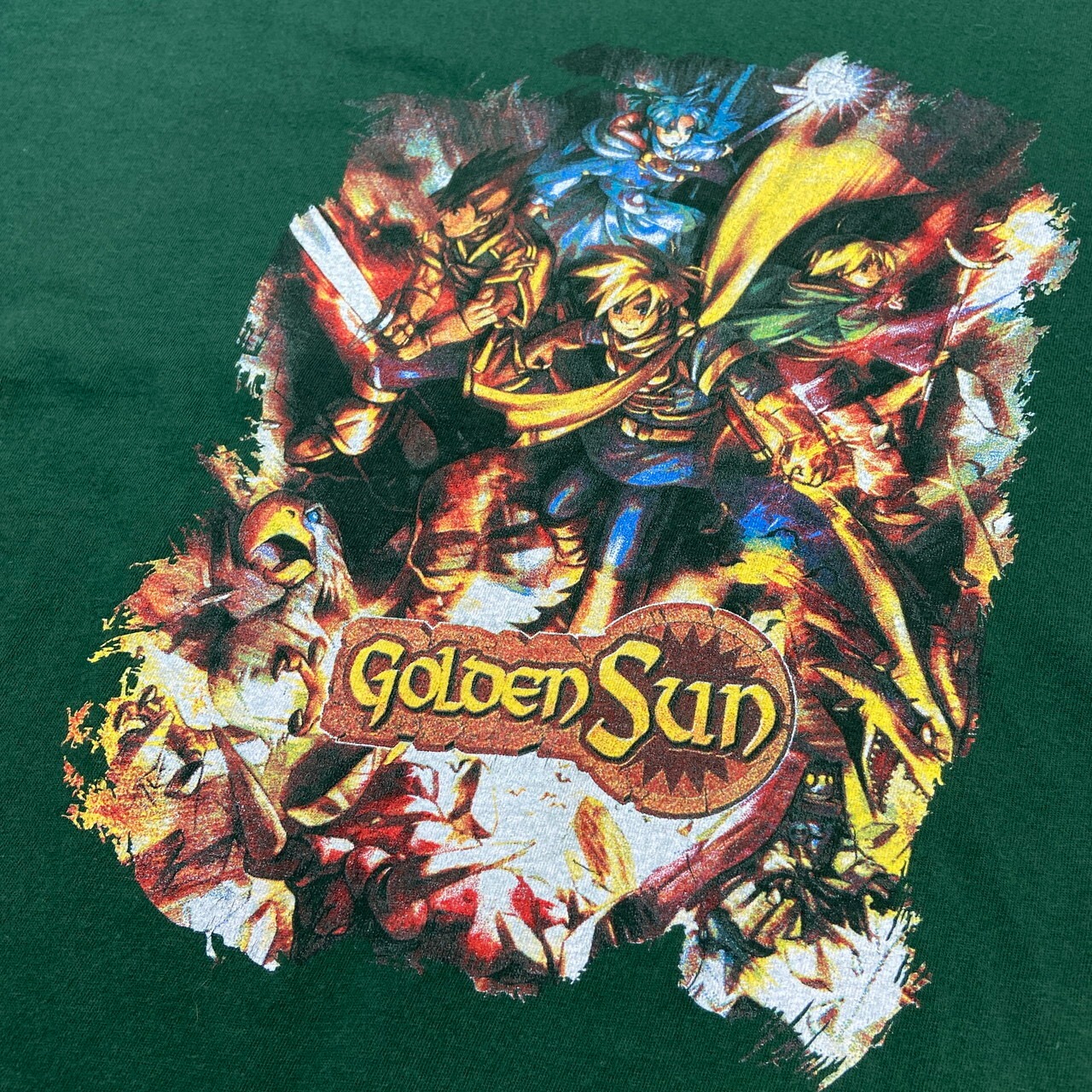 00年代 GOLDEN SUN 黄金の太陽 GAME BOY ADVAMCE プリントTシャツ 