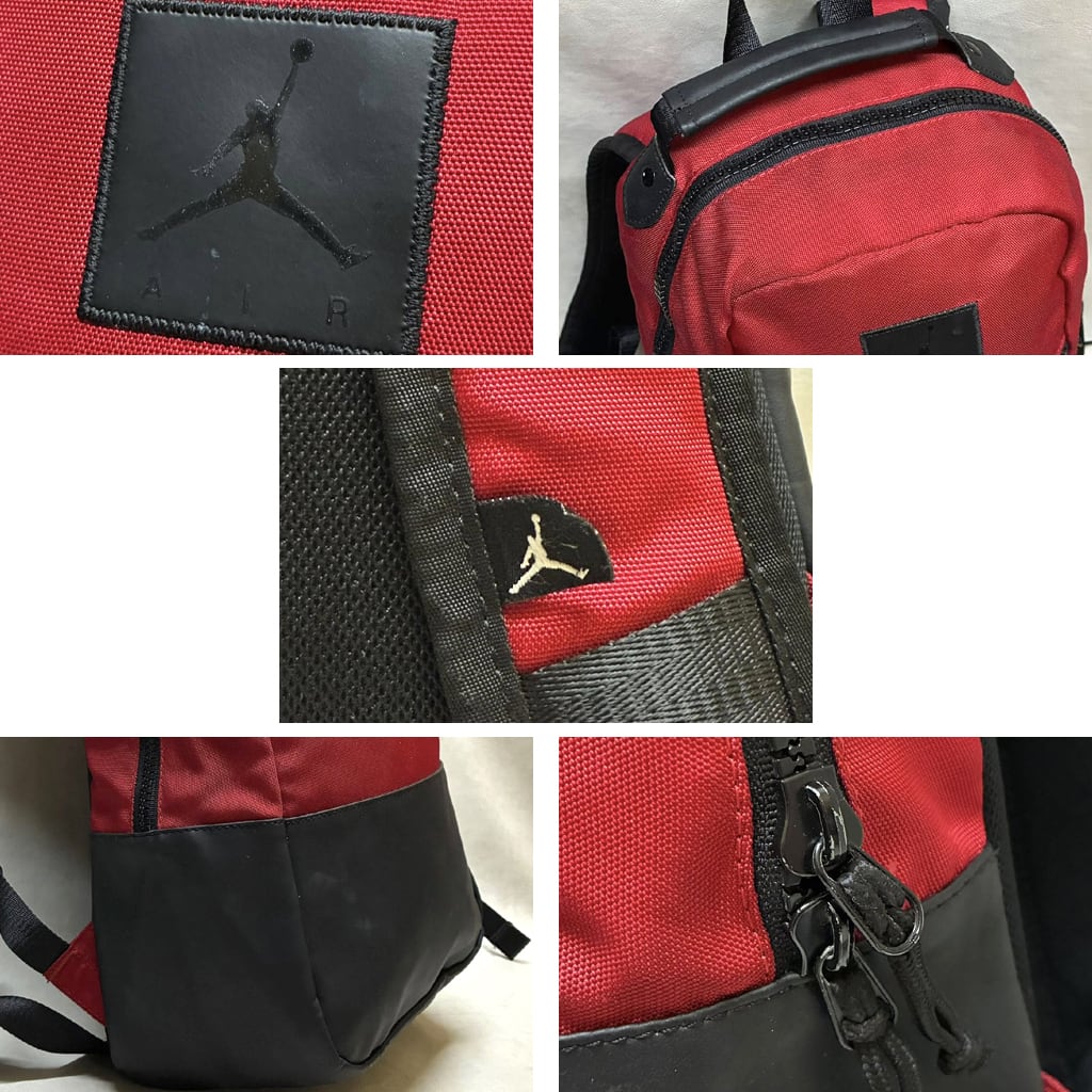 1点物◇ジョーダンJORDAN赤黒リュックサック鞄バックパック古着メンズ