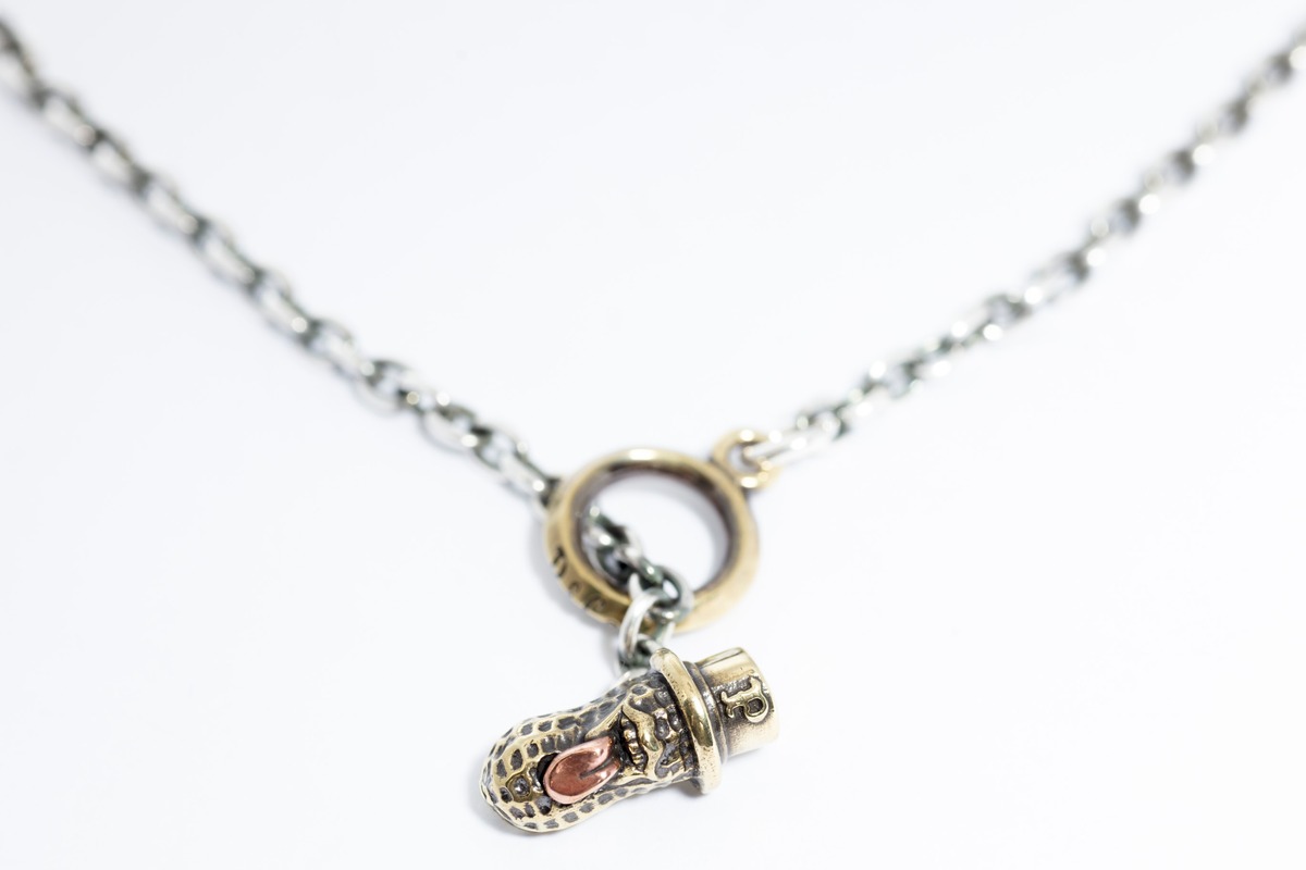 BERO PEANUTS CHAIN 2 SIVER X BRASS (ROUND OR SQUARE) | Peanuts&Co