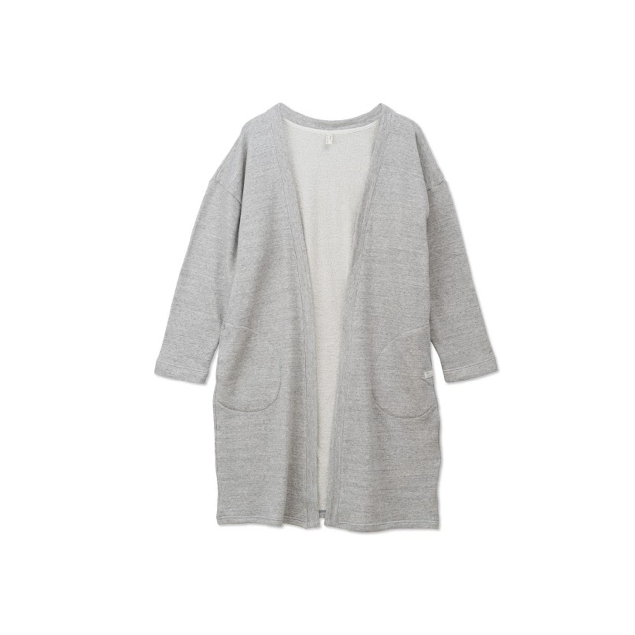 RecycleCotton Sweat Long Cardigan （リサイクルＴＯＰ杢　裏毛　ロングカーデ）N221F414