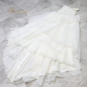 ウエディングドレス ワンピース ウェディングドレス 結婚式 花嫁 前撮り OARGE リボン 白 撮影 披露宴 挙式 ホワイト系 結婚式場 おしゃれ 可愛い 美しい レース 背面リボン ビーズ装飾 丈長 ドレスアップ フォーマル パーティー