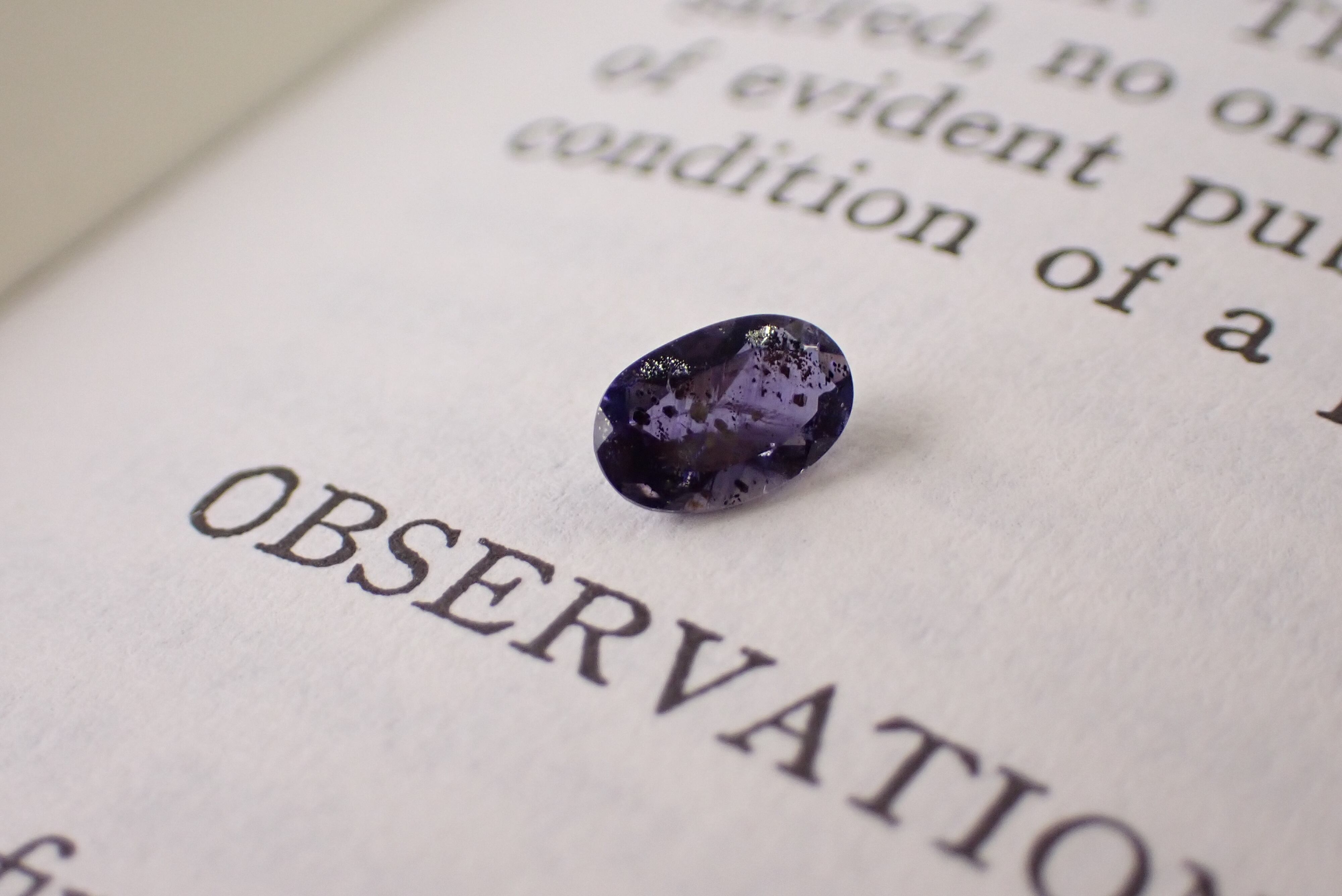 高品質 アイオライト♡サンストーン共生ハートNo.1751