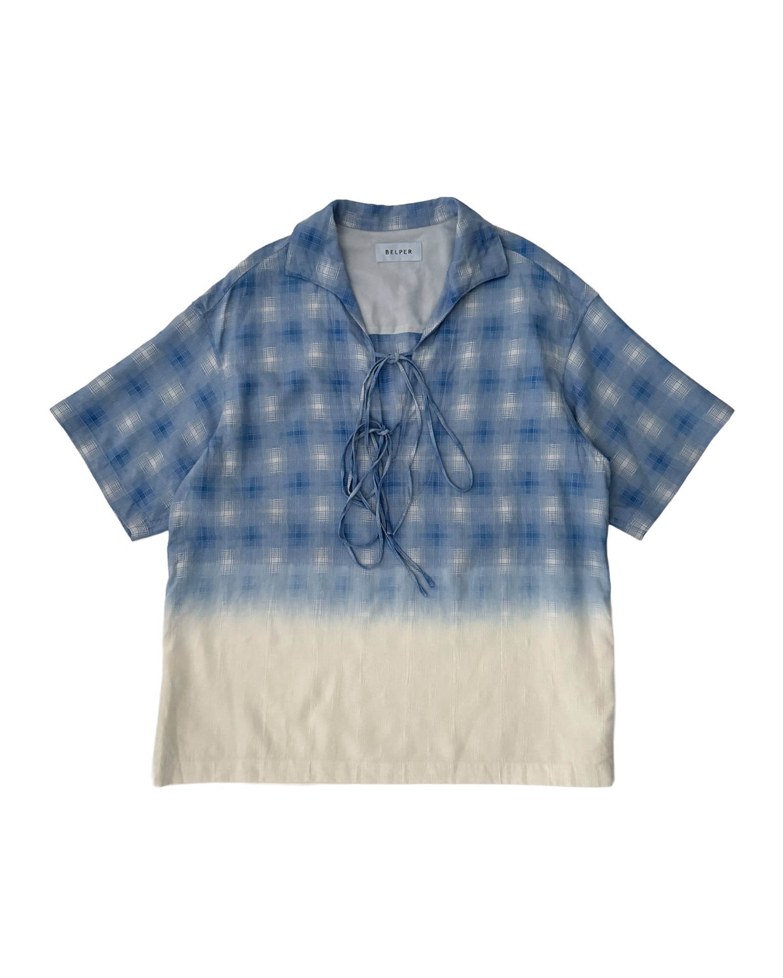 【 BELPER 】27SS PRE ODER " FADED SHADOW PLAID SHIRT" ( デポジット30%表記 )