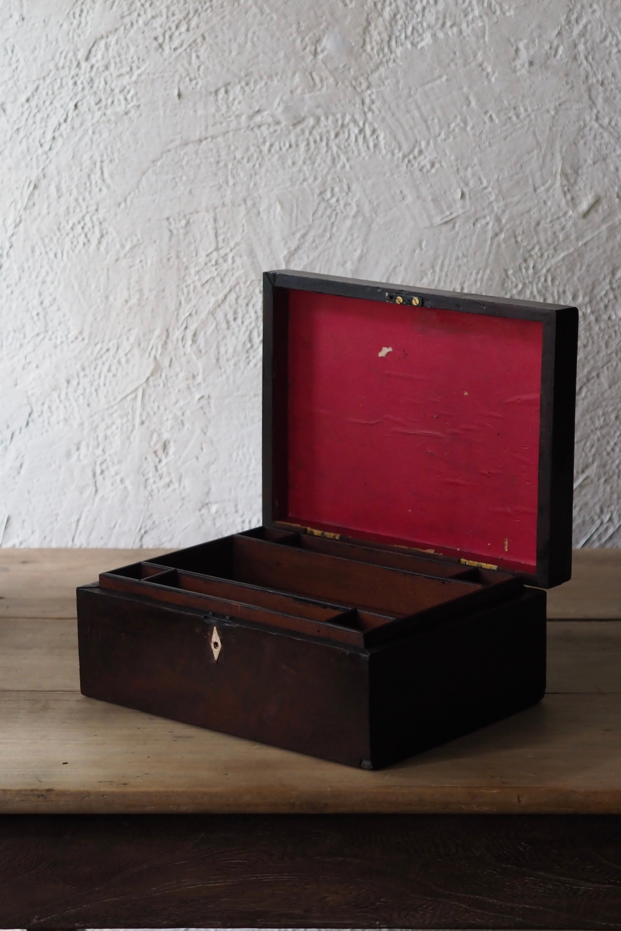 マホガニー製の仕舞い木箱-antique mahogany box | アンティーク