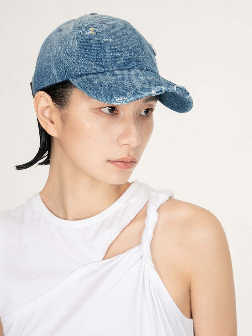 26SS】 Feng Chen Wang フェンチェンワン / デニムキャップ / Blue