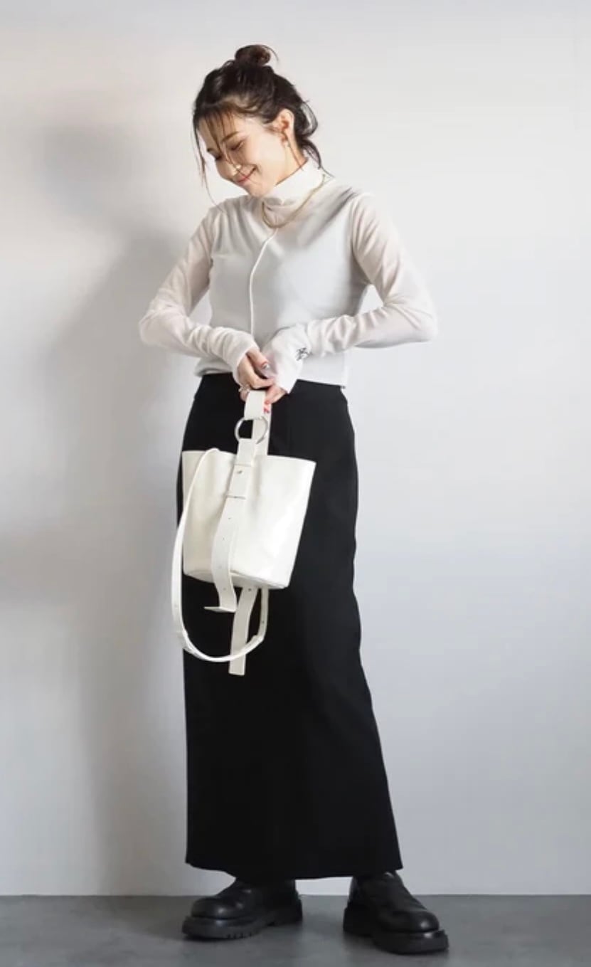 ANIECA 】 High neck ANC Sheer Tops | valance 福井|レディース ANIECA 】 High neck ANC Sheer Tops | valance 福井|レディース
