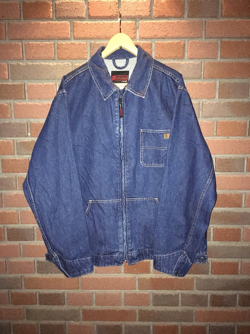 Wrangler riggs work wear denim jacket BIGSIZE