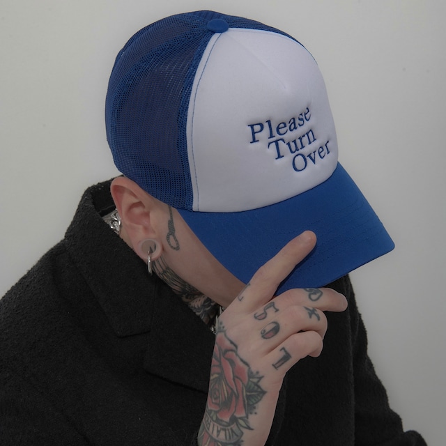 [PTOHOUSE] Please Turn Over (Blue) 正規品 韓国ブランド 韓国通販 韓国代行 韓国ファッション 帽子 キャップ
