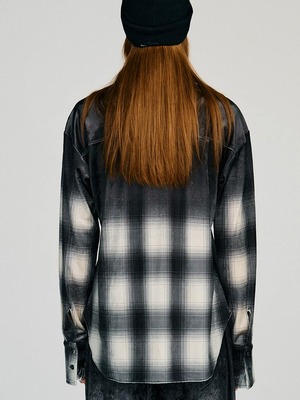 【26AW | WOMEN】PRANK PROJECT プランクプロジェクト / シャツ / Faded Check Velour Shirt 　31262315907