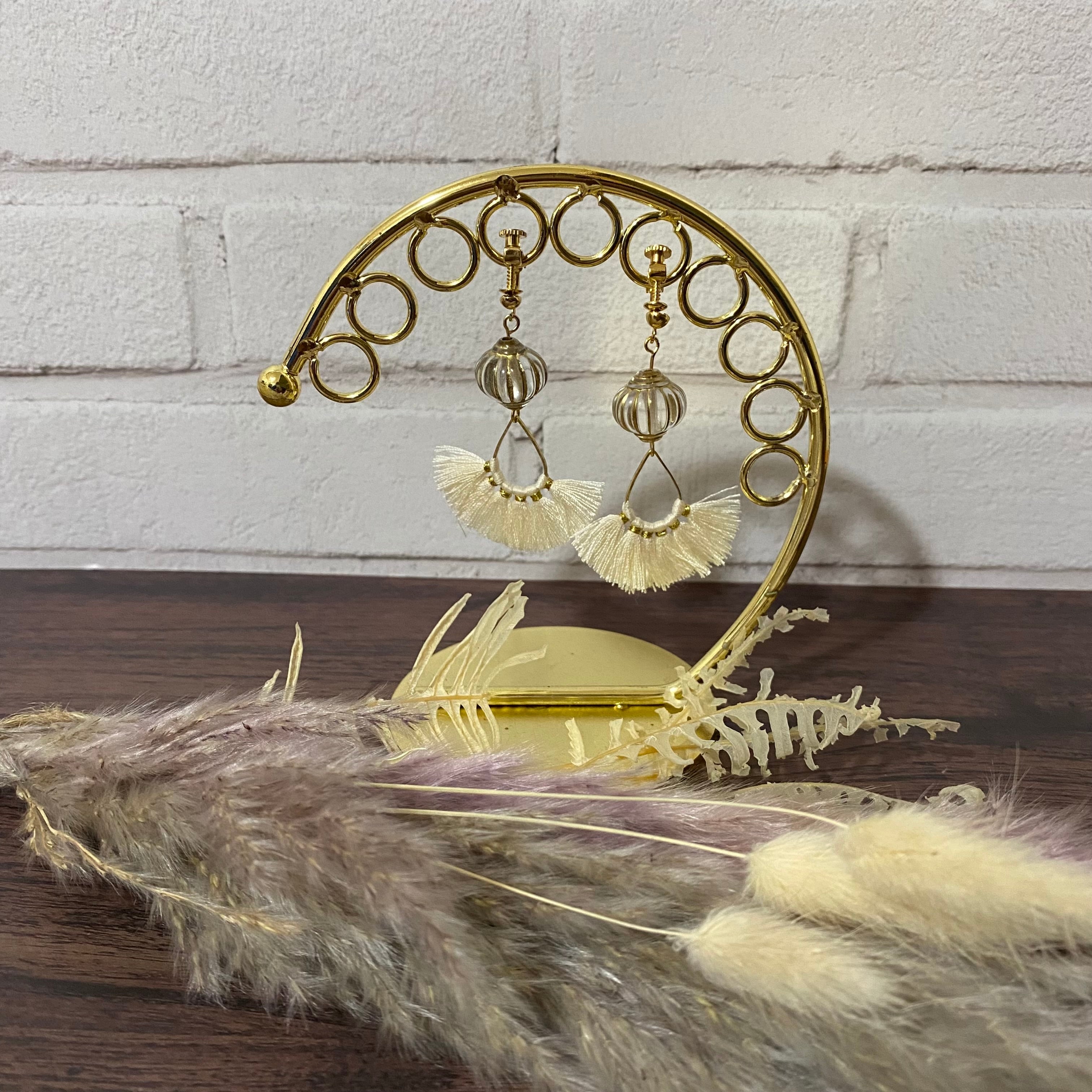 カジュアルタッセルイヤリング | ruca-ハンドメイド・オーダーメイドの