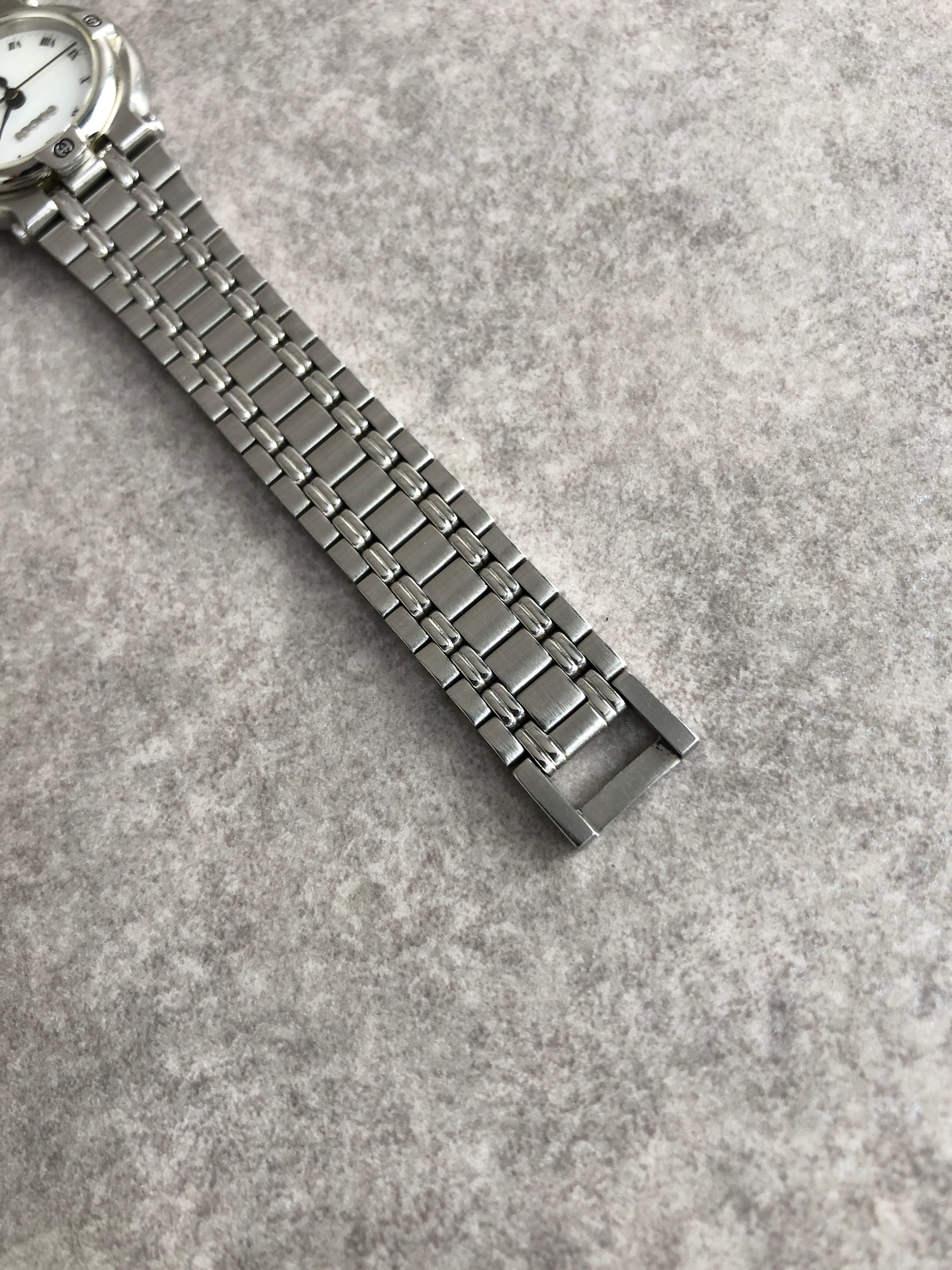 GUCCI グッチ 腕時計 シルバー GG ステンレススチール 9100L vintage