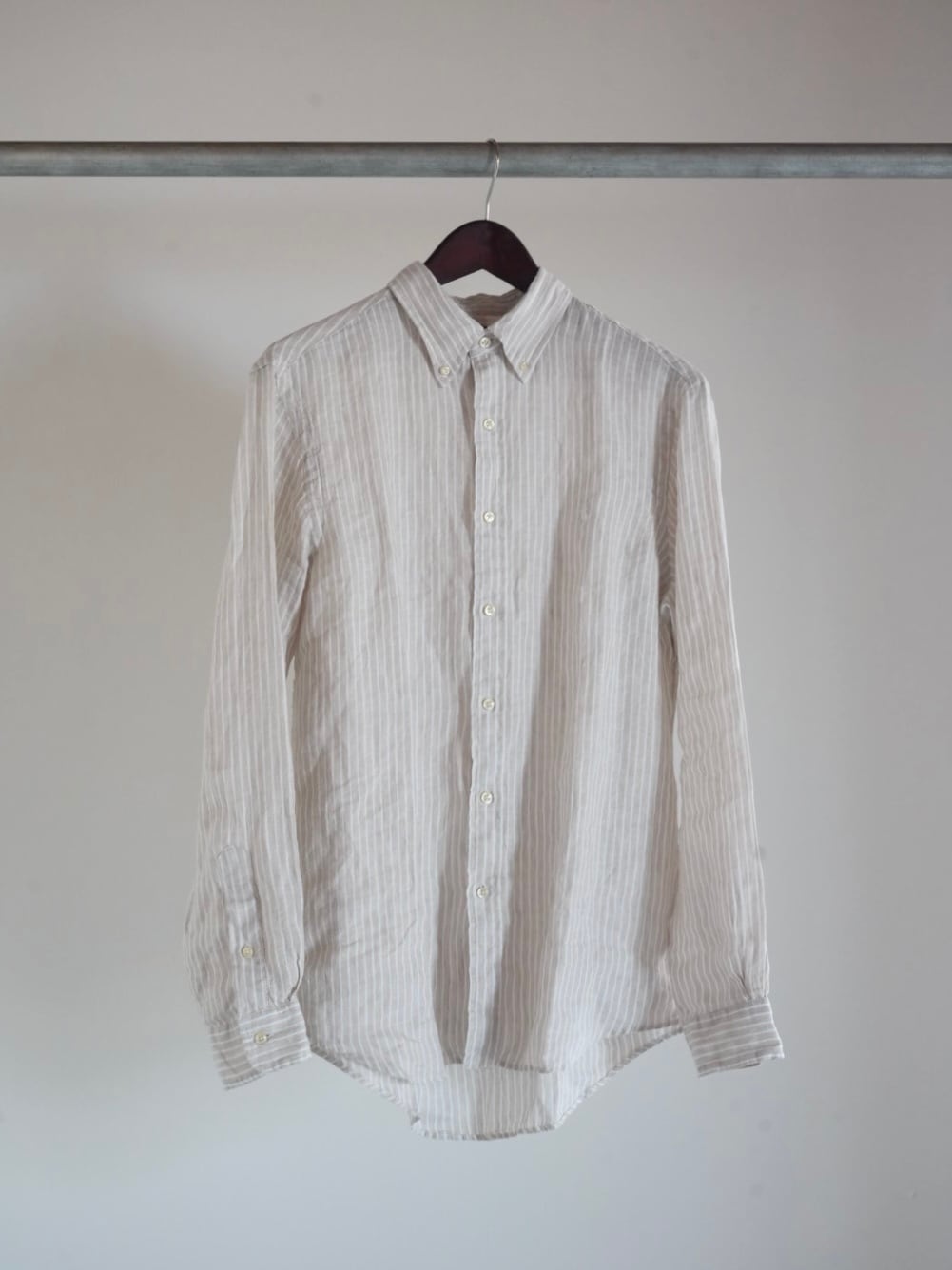 POLO Ralph Lauren【カスタムフィット リネン ストライプ シャツ