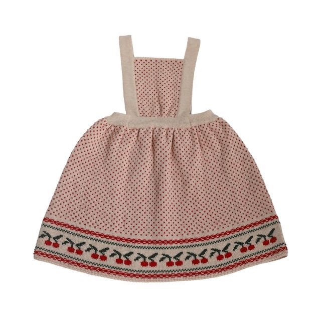 送料無料 kalinka/Ornela Pinafore-Cherry
