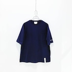 UNSeUL / WIDE POCKET TEE / NAVY