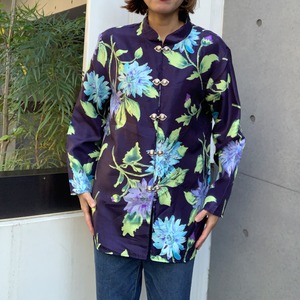 BLUE FLOWER PATTERN CHINA SHIRTS