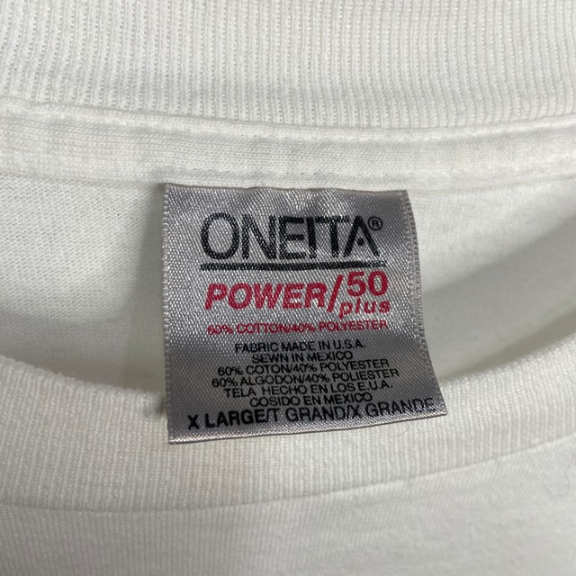 90 USA ディズニー　ミッキーマウス　キャラクタープリントTシャツ　白　XL