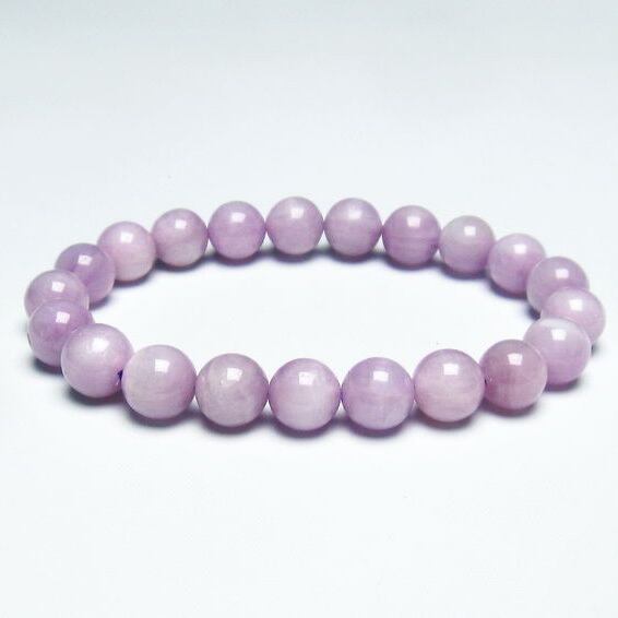 クンツァイト ブレスレット 9mm ミルキークンツァイト 一点物 メール便送料無料 [M便 1/10] 111-19720