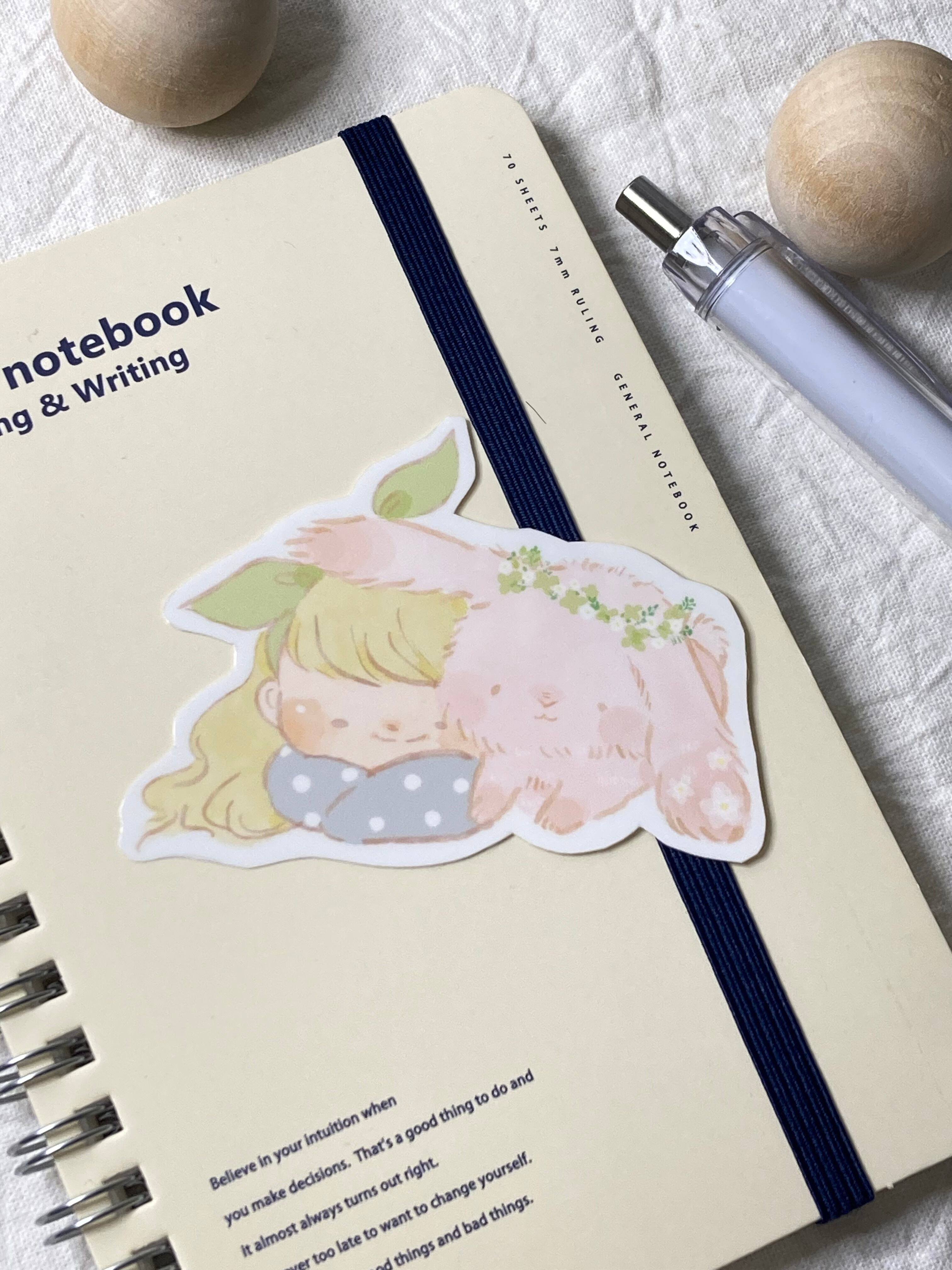 ステッカー◎おやすみウサギ