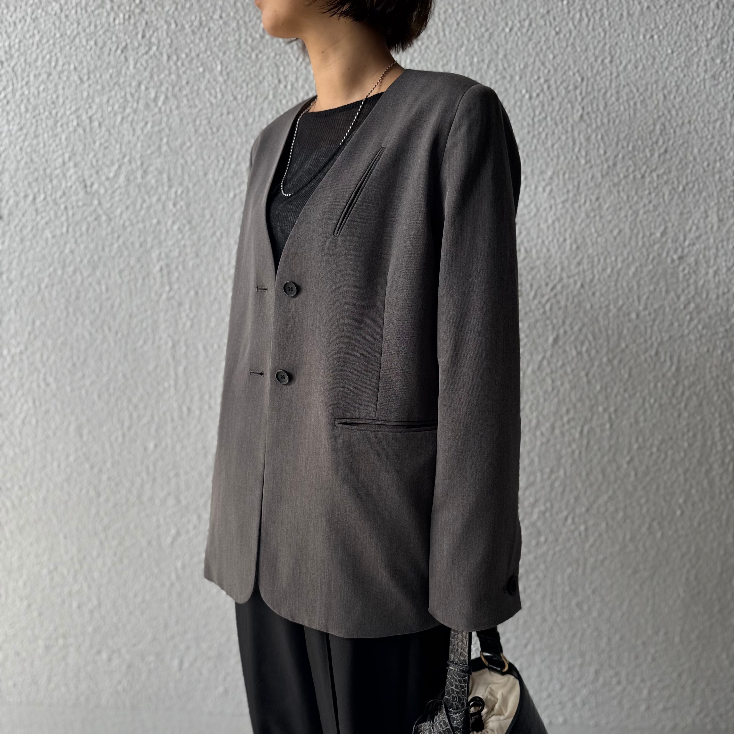 【PASSIONE】ノーカラージャケット 536413