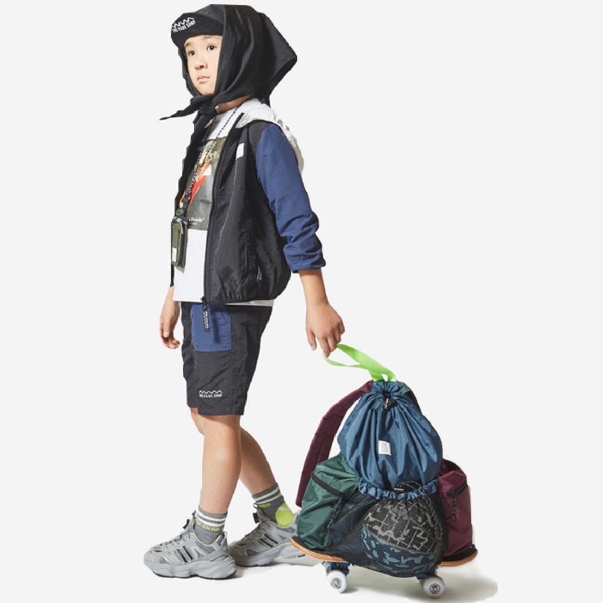 THE PARKSHOP(ザ・パークショップ)PARK CARRY PACK(black/navy multi