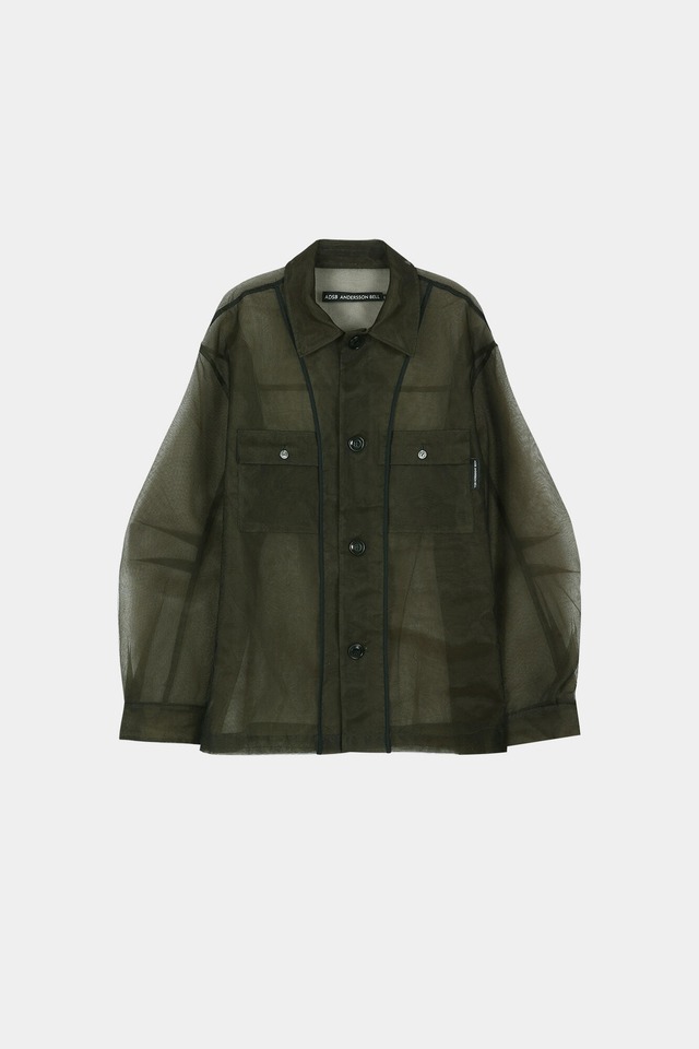 [ANDERSSON BELL] KARIM SHEER OVER SHIRT atb1523m(BROWN) 正規品 韓国ブランド 韓国通販 韓国代行 韓国ファッション ANDERSSONBELL アンダーソンベル 日本 店舗