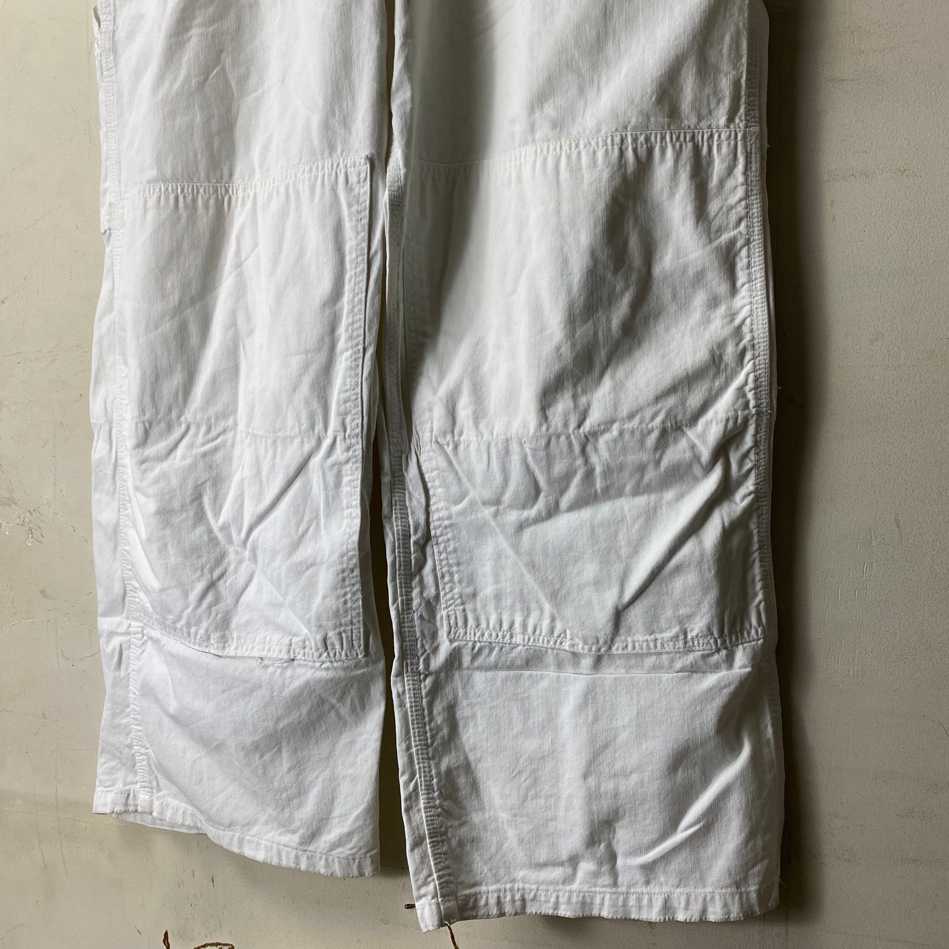 vintage 1950's “Carhartt×HEADLIGHT×FINCK” white overalls | NOIR ONLINE