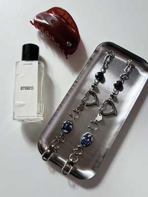 Lapis Lazuli open heart bracelet