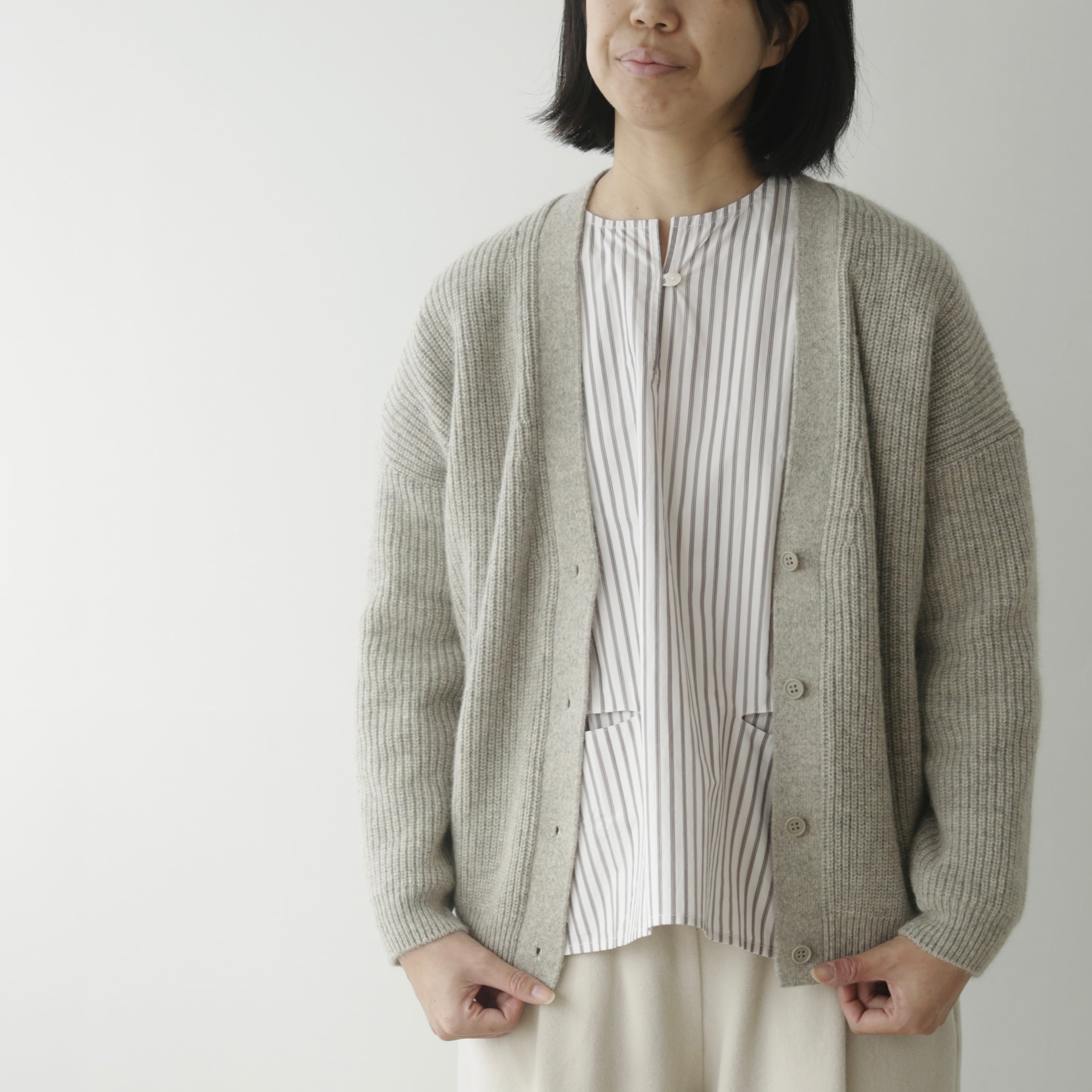 vie（エヴァムエヴァ）カーディガン 楽天市場】evam eva(エヴァムエヴァ)cashmere cardigan 4colormade in