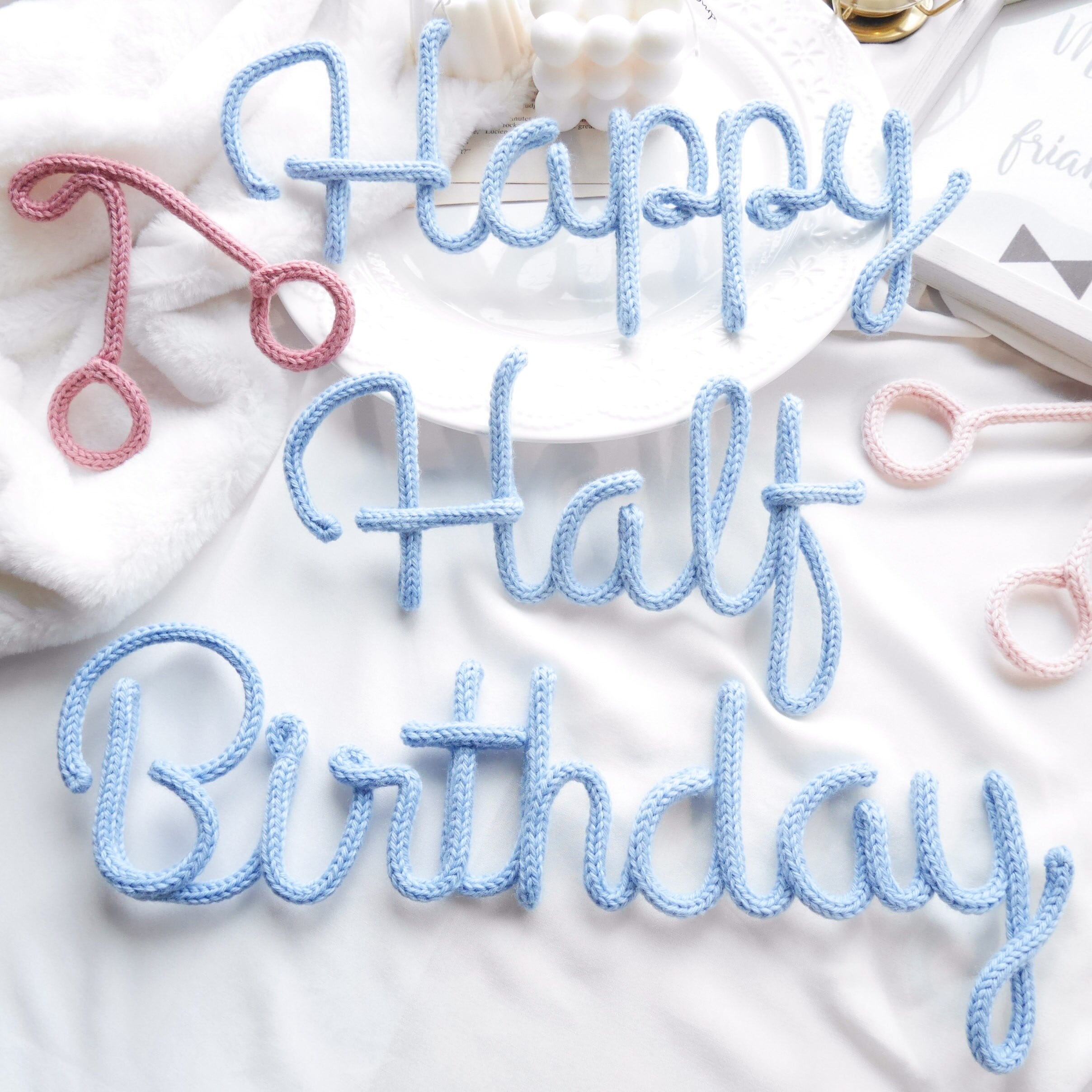 Happy (Half) Birthdayウールレター | fuwari