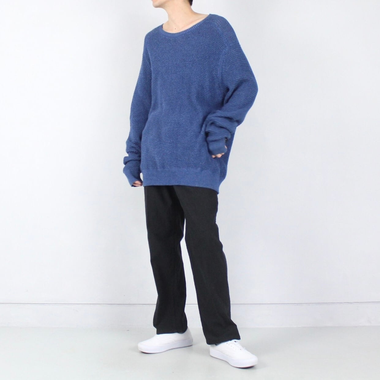 ST.JOHN'S BAY ローゲージ オーバー コットンニットセーター【CO ST.JOHN'S BAY ローゲージ オーバー コットンニットセーター【CO