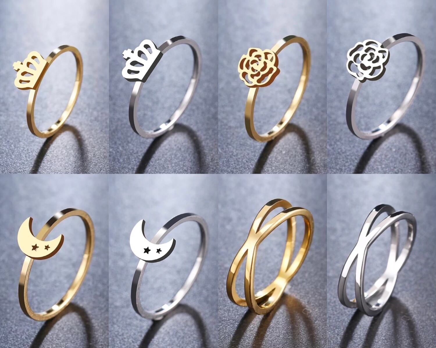 チャームリング / 6〜10号( A〜H )