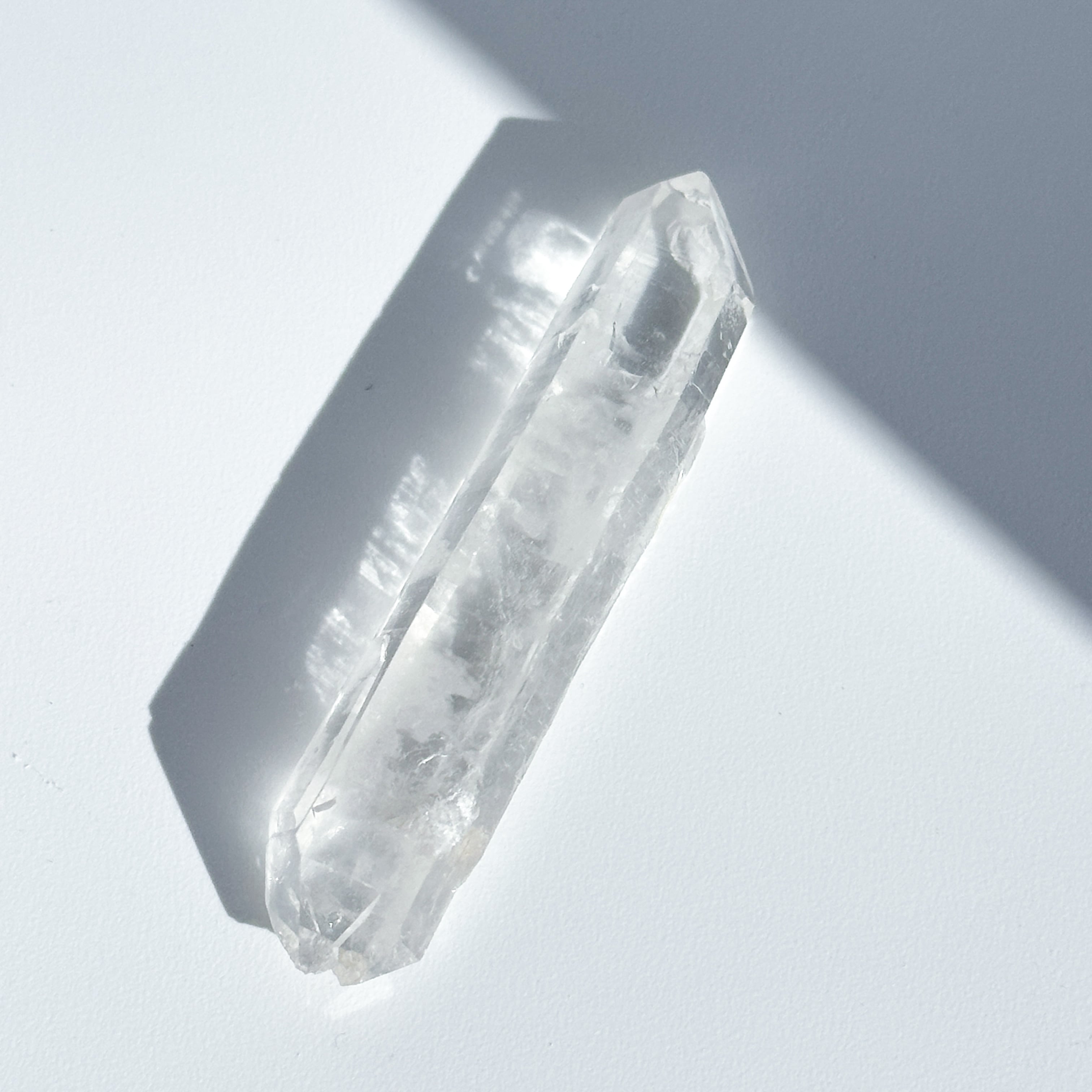 レコードキーパー有り◎ミナスジェライス産クリアクォーツ ダブルターミネイテッド 原石 02◇ Clear Quartz ◇ 天然石・鉱物・パワーストーン