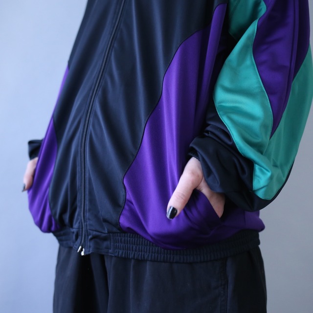 "PUMA" poison color switching design loose silhouette track jacket