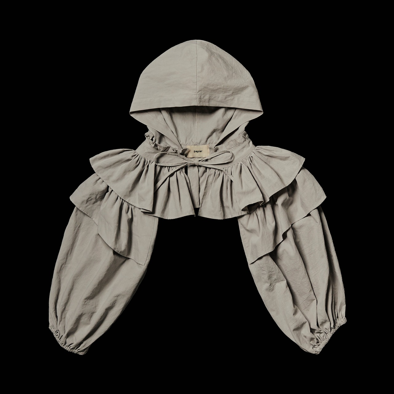 Hood holder blouse/grey