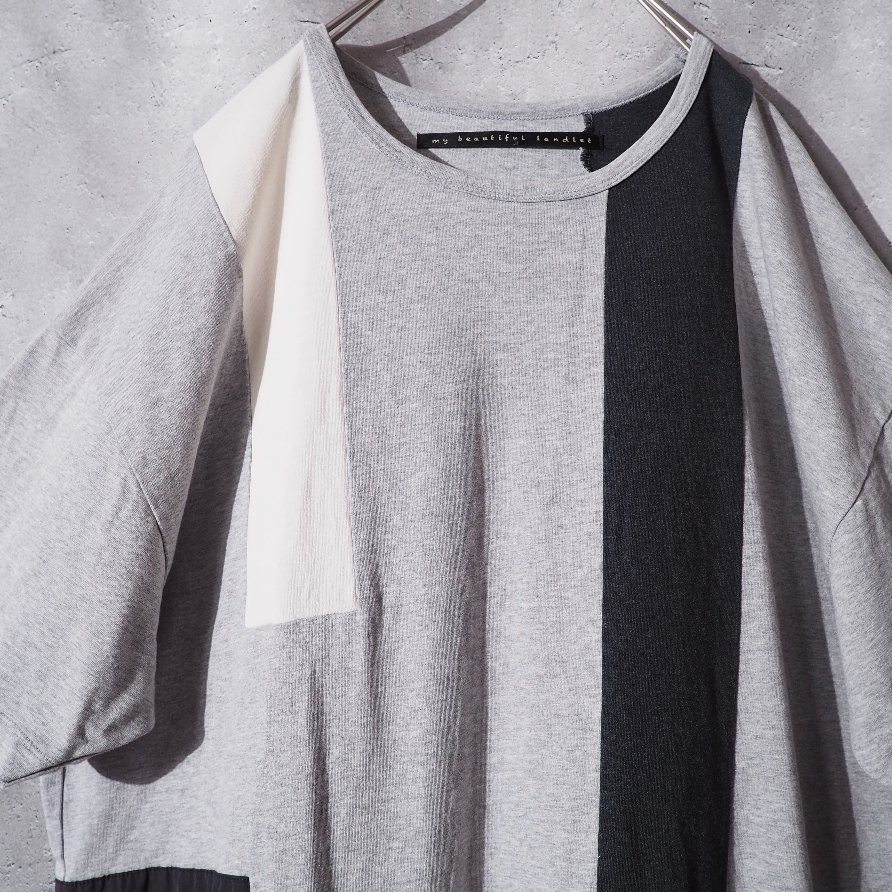 ” my beautiful landlet ” switching panel design loose silhouette Tee