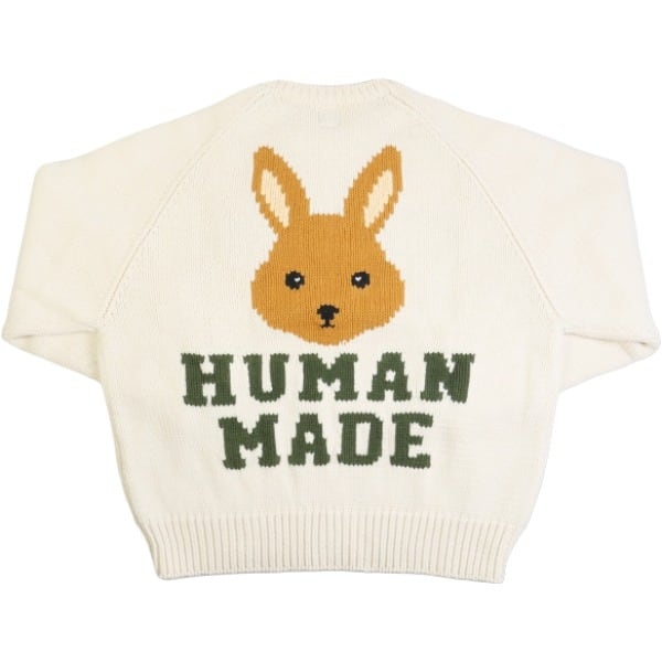 HUMAN MADE RABBIT RAGLAN KNIT SWEATER  S