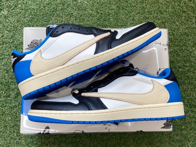 NIKE × TRAVIS SCOTT × FRAGMENT AIR JORDAN 1 LOW OG DM7866-140 28.5cm 57951